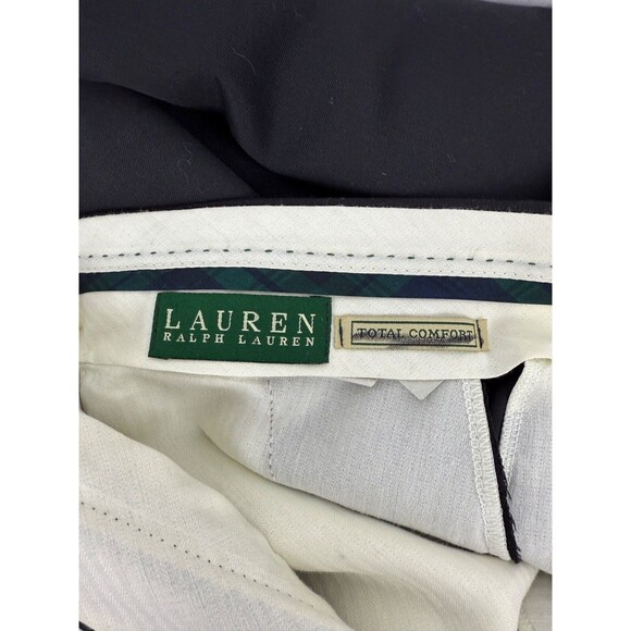 Lauren Ralph Lauren Wool cuffed Charcoal Pleated Dress Pants 34X34 - Picture 6 of 16